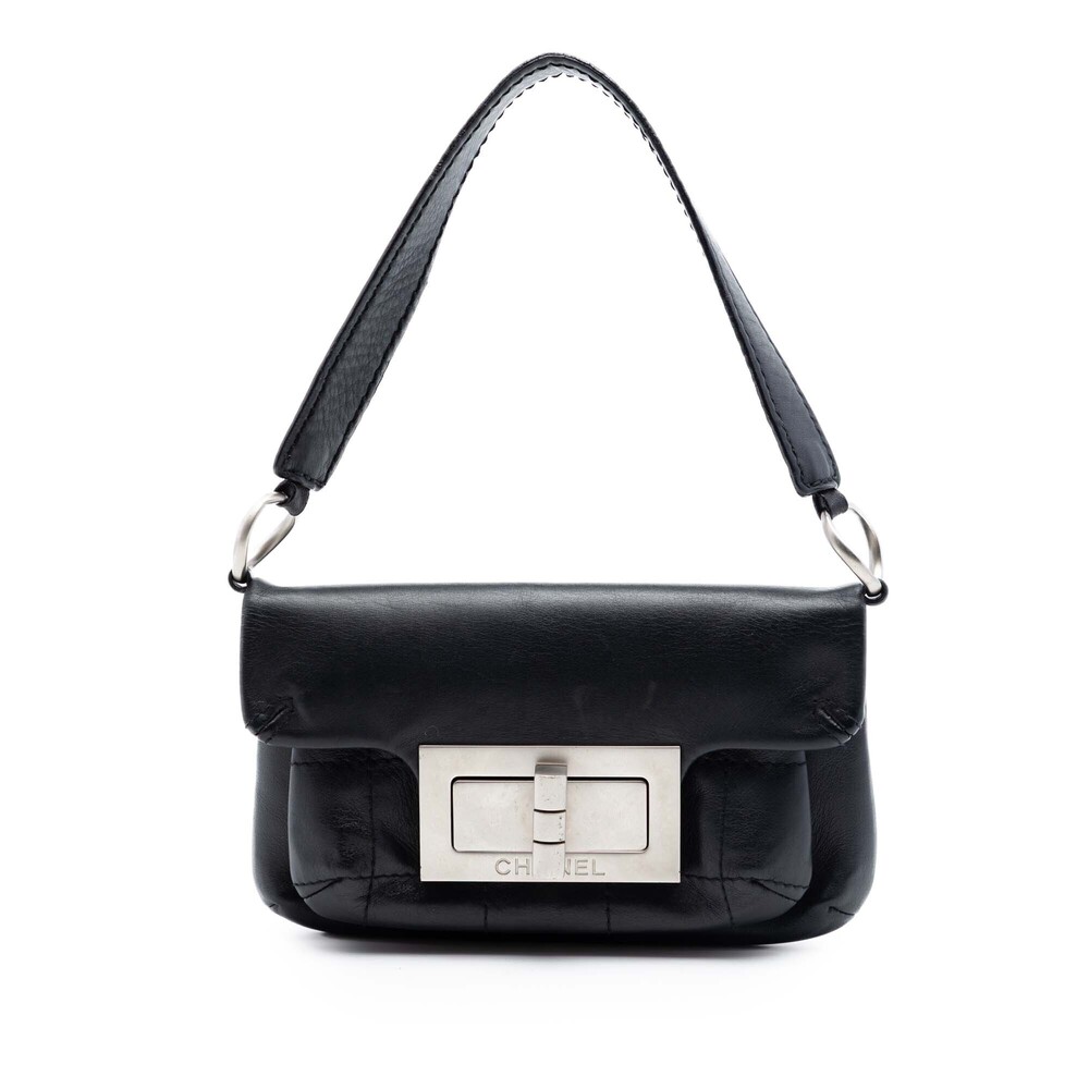 Pre-Loved Chanel Calfskin Square Stitched Mademoiselle Shoulder Bag
